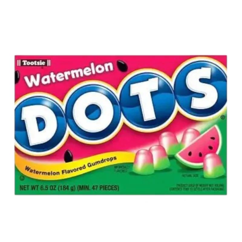 Tootsie Dots arbūzų skonio guminukai 184g