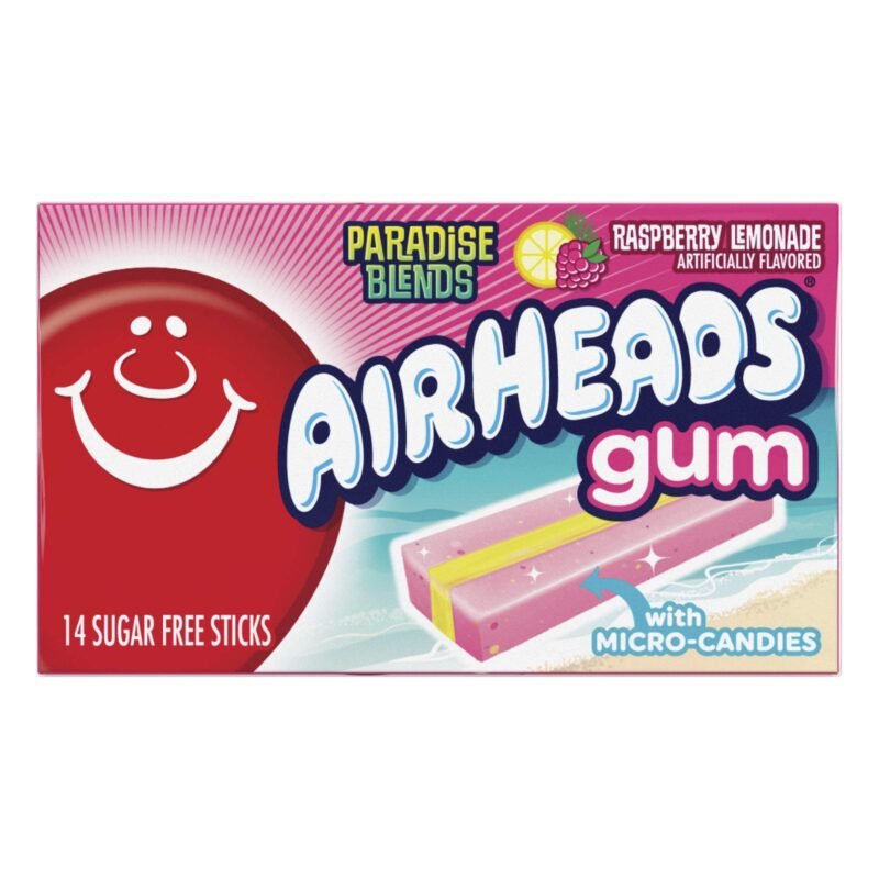 Airheads aviečių ir limonado skonio kramtomoji guma 34g