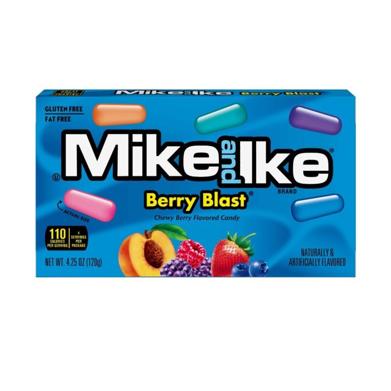 Mike and Ike vaisių skonio kramtomieji saldainiai 120g