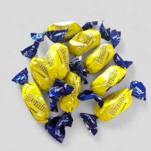 Dumle karamelinis saldainis su citrina
