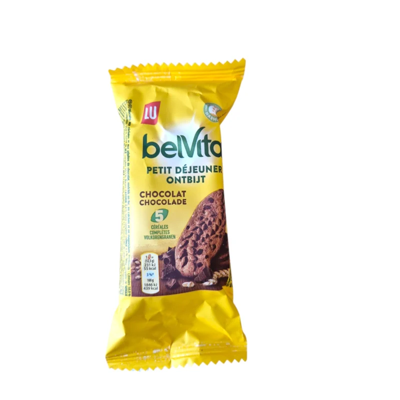 Belvita kakaviniai sausainiai su šokolado gabaliukais 50 g